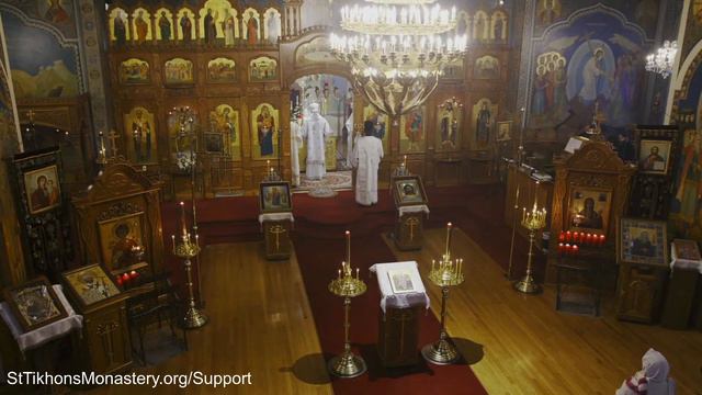 Divine Liturgy - December 20th - St. Tikhon's Monastery смотреть онлайн