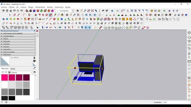 Herramienta espejo o mirror en SketchUp смотреть онлайн