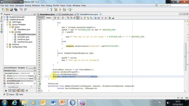 v17 Validation with a status bean смотреть онлайн
