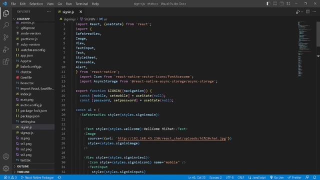 React Native 1 Sign in Page смотреть онлайн