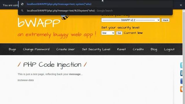Hacking Noob- bWAPP PHP Injection смотреть онлайн