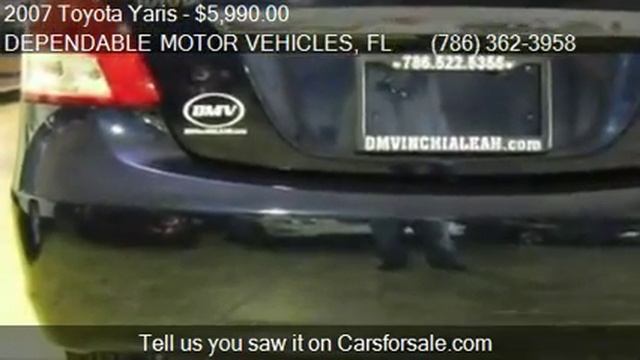 2007 Toyota Yaris Base 4dr Sedan (1.5L I4 4A) For Sale In Hi