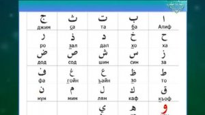 Учусь читать Коран. Урок 1.  Арабский алфавит