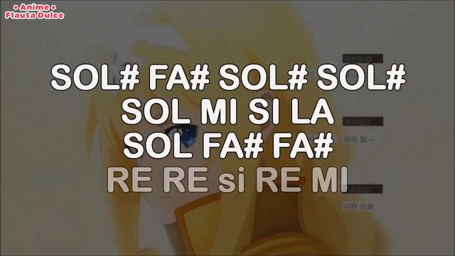 Adamas - Sword Art Online: Alicization Op - Notas Flauta Dulce смотреть онлайн