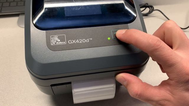 How to reset & calibrate Zebra G series label printer - blinking red light - GX420D. смотреть онлайн