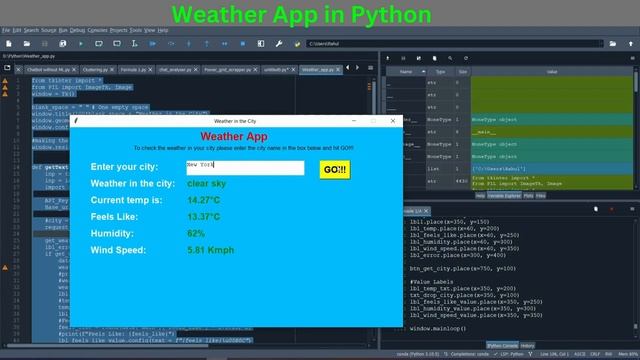Python Weather App: Get Real-Time Weather Updates with Code смотреть онлайн