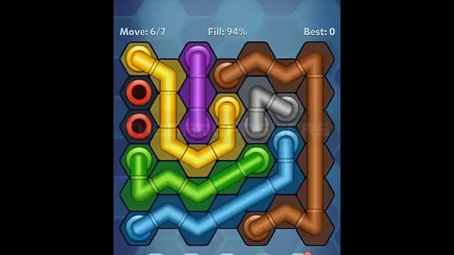 Pipe Lines Hexa Size 7 Mania Level 21-30 Solution смотреть онлайн