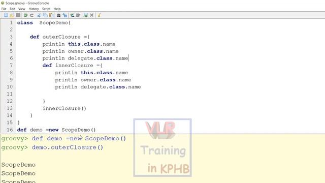 Scope of Delegate in Groovy Scripting groovy trainig telugu 28 смотреть онлайн