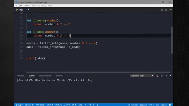 34 - Lambda ( pass to func; no params; calling ) | Python Tutorials смотреть онлайн