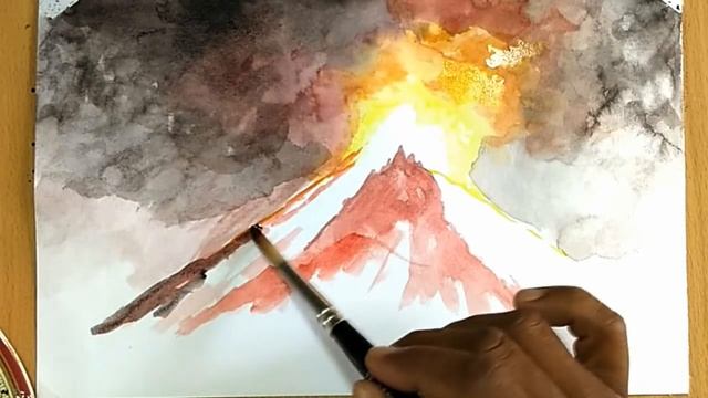 How to Draw a Volcano (painting) смотреть онлайн