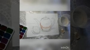 Видеоурок. Натюрморт в технике гризайль.