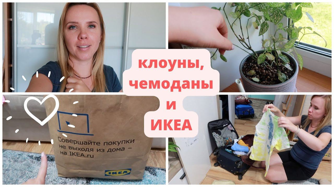 ВЛОГ: разбираю чемоданы / покупки ИКЕА / клоун вытащил на сцену смотреть онлайн