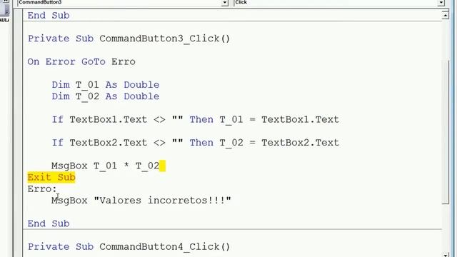 CURSO BASICO VBA AULA 06 TRATAMENTO DE ERRO NO EXCEL VBA смотреть онлайн