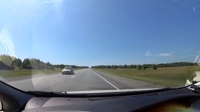 Таймлапс трасса Кемерово - Тюмень 2019 г за 30 мин