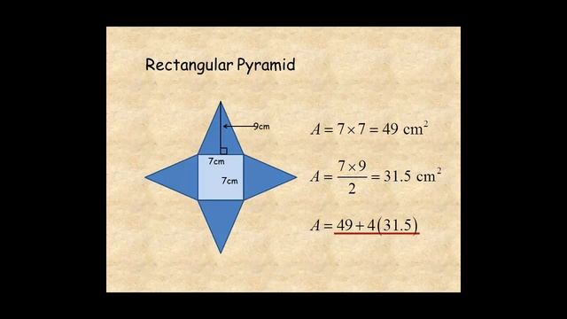 Grade 6 Surface Area of Pyramids смотреть онлайн