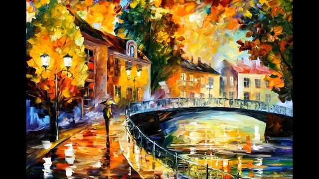 Прогулка по осени с картинами Леонида Афремова смотреть онлайн