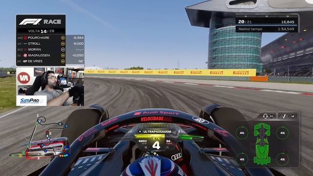 F1 23 - MY TEAM - GP DA CHINA 50% - BATALHAS INTENSAS A CORRIDA INTEIRA! - EP 142