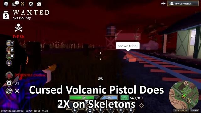 Roblox Wild West -(Volcanic Pistol Vs Cursed Volcanic Pistol) - (2021 Halloween Event) смотреть онлайн