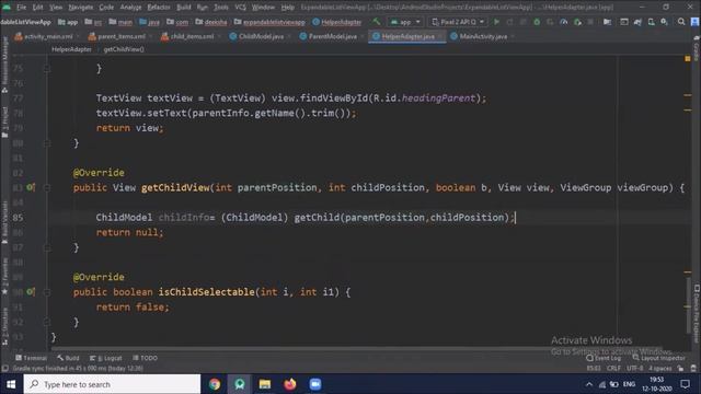 Expandable ListView in Android | Java| Android Studio Tutorial - Quick + Easy смотреть онлайн