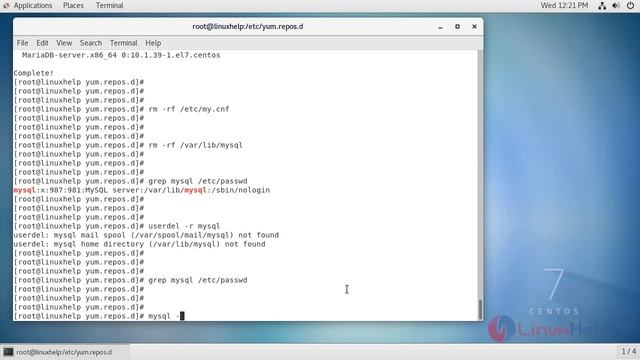 How to Completly Remove and Install MariaDB on CentOS 7.6 смотреть онлайн