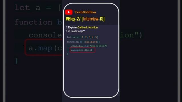 [Blog:27-Interview-JS] Explain callback functions in JavaScript ?#interviewquestions #javascript смотреть онлайн