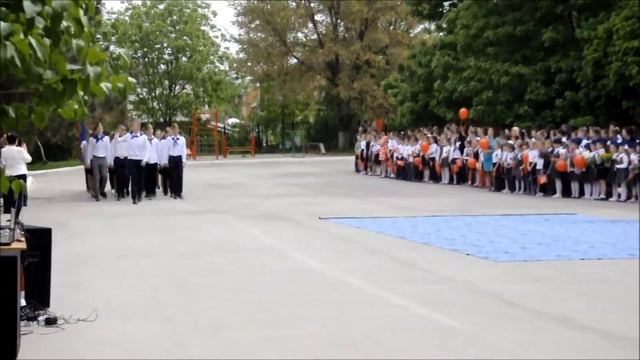 Школа 40 города Ростова на Дону Линейка ко Дню Победы смотреть онлайн