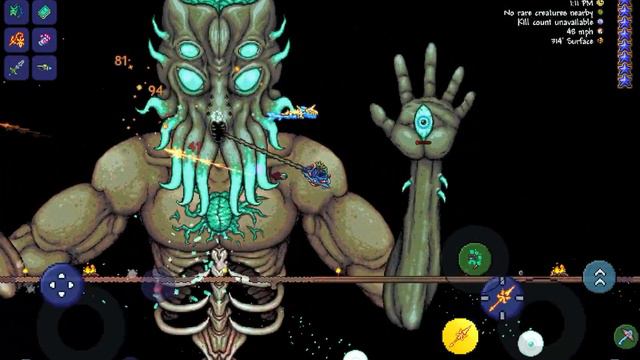 Beating Moon Lord Terraria Mobile (no Potion Buffs or Nurse) смотреть онлайн