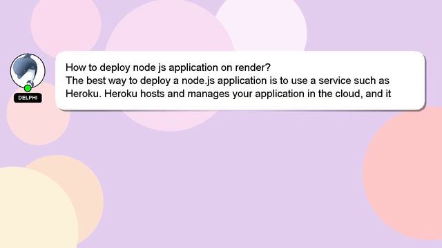 How to deploy node js application on render? смотреть онлайн