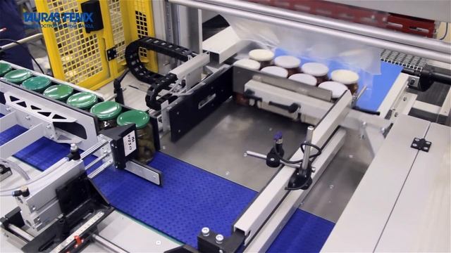 Групповая упаковка банок в термоусадочную плёнку на термотоннеле ТУРБОПАК 254 АСП-12 смотреть онлайн