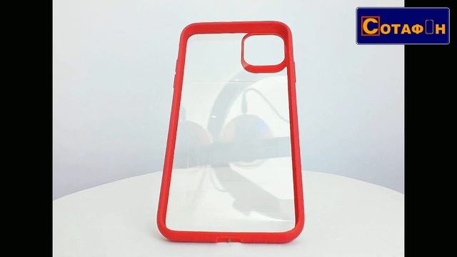 Чохол-накладка TPU+PC Colored Edge Case для iPhone 11 Pro Max Червоний смотреть онлайн