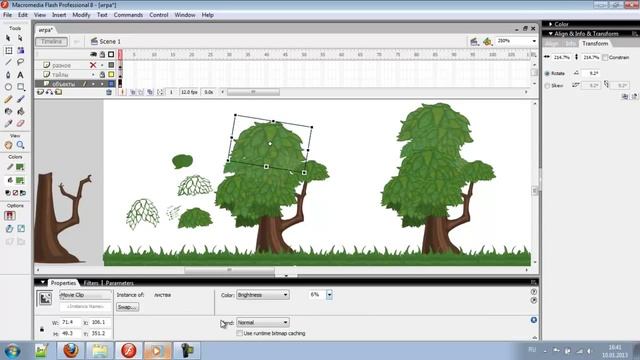 Как нарисовать траву и деревья для платформера смотреть онлайн