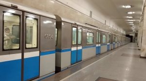 Электропоезд 81-740.4/741.4 «Русич» станция Партизанская (Московский метрополитен) 5.01.2023
