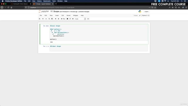 #37 - Scope in Python | Python Full Course - Beginner to Advanced [FREE] смотреть онлайн