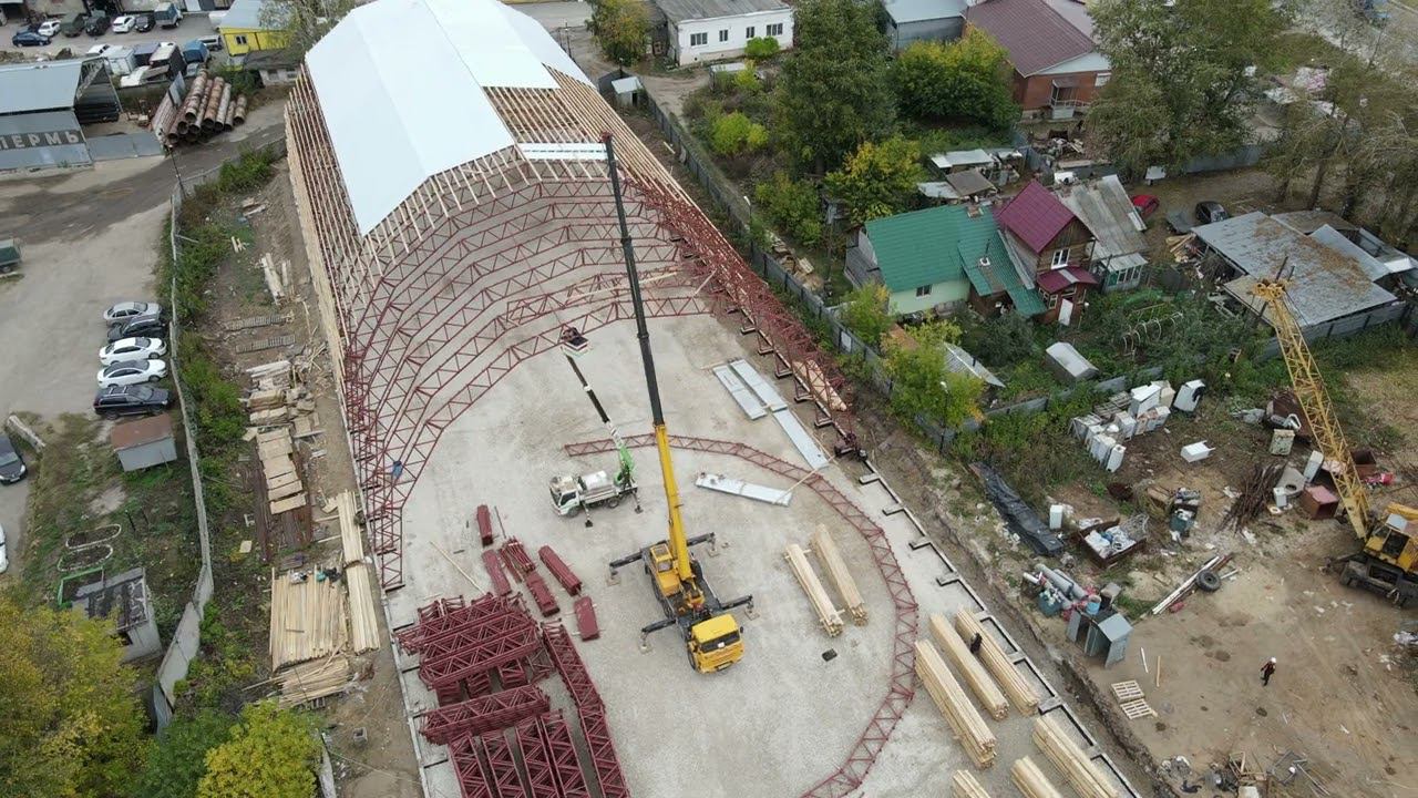 Строим ангар из металлоконструкций смотреть онлайн
