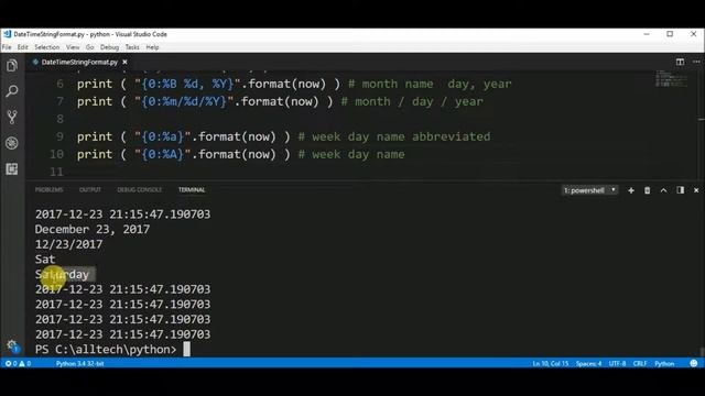 datetime string format in python ? смотреть онлайн