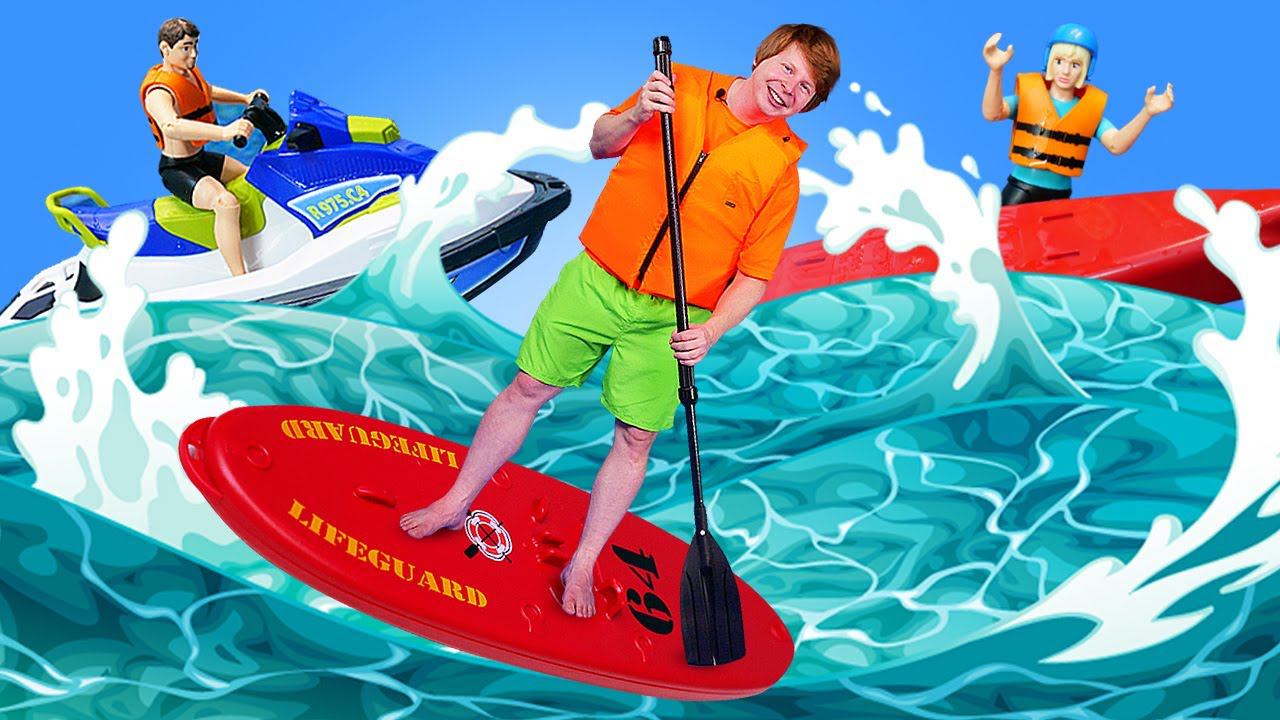 Игры шоу Hey, toys! Игрушки для мальчиков BRUDER на водном фестивале - Классные игровые наборы смотреть онлайн