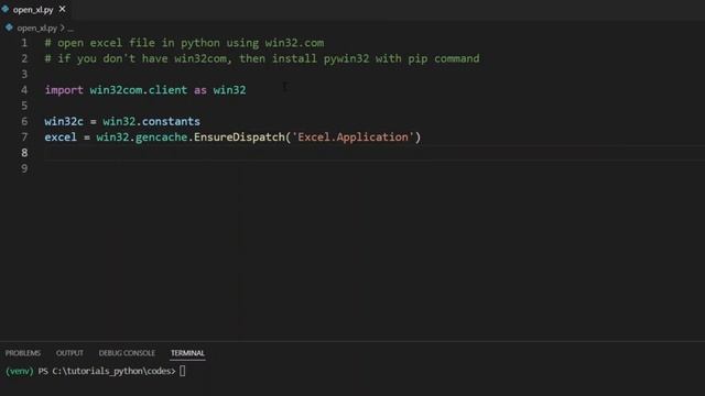 How to open excel file using python (win32com.client) смотреть онлайн