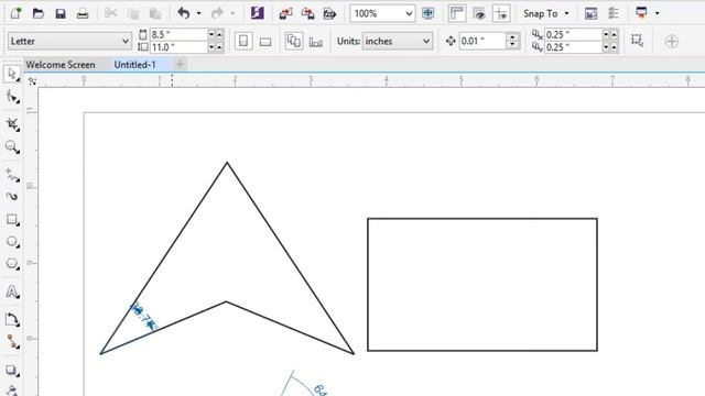 Angle Measurement in Corel Draw - Angular Dimension in Corel draw смотреть онлайн