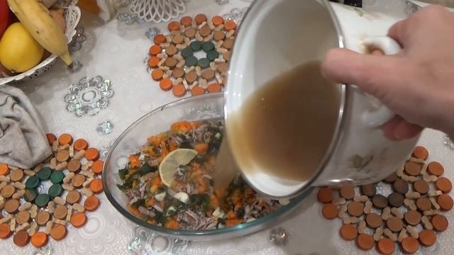 Студень из мяса на скорую руку к Новому Году... смотреть онлайн