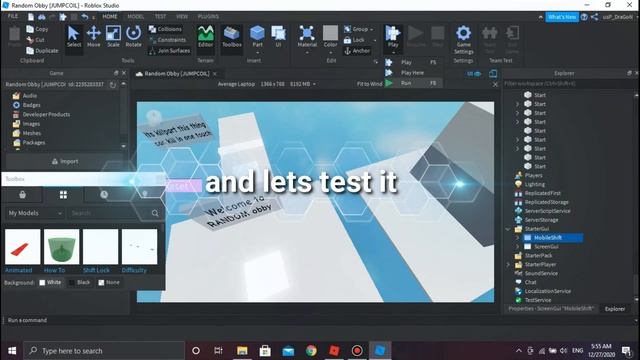 How to add mobile shiftlock in Roblox studio 2020 (still work in 2021) смотреть онлайн