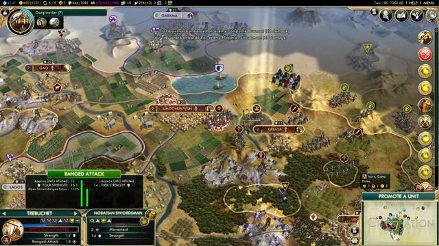 Lets Play Civ 5 Benin (Civ 5 TSL Old World Gameplay) #5 смотреть онлайн
