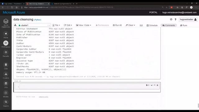 Data Cleansing en Azure DataBricks con Python - Hugo Estrada смотреть онлайн