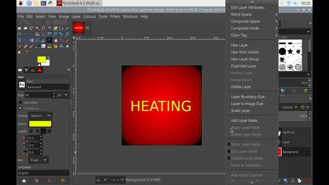 Heating & Security Control Part 2 - Raspberry Pi using GIMP to create my gui main menu buttons смотреть онлайн