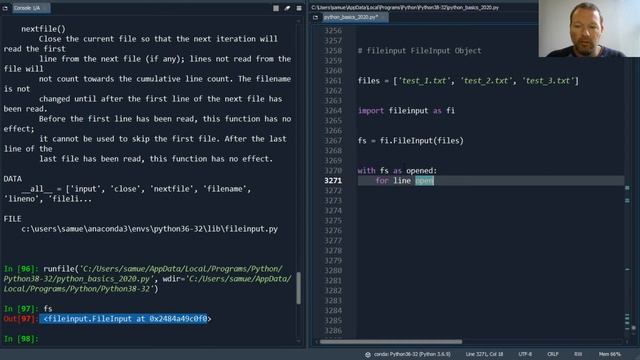 Python Basics Tutorial FileInput FileInput Object || Open Multiple Files смотреть онлайн