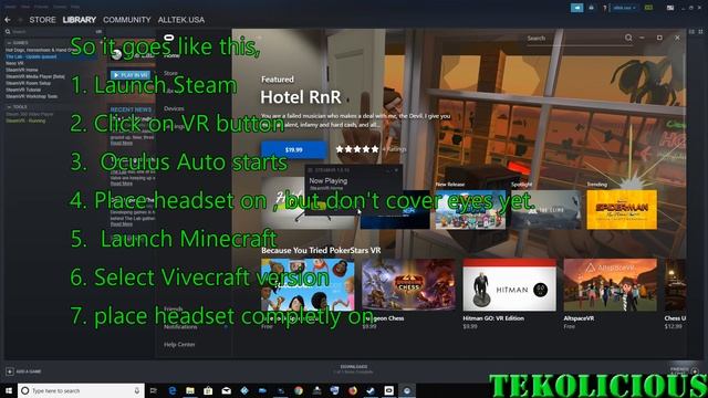 How To Get MineCraft VR Working On Oculus Rift S With Vivecraft