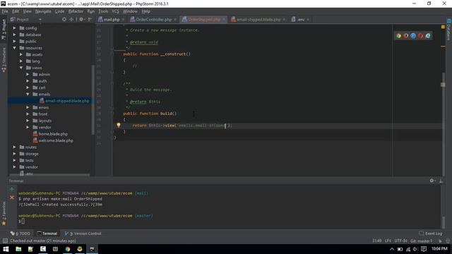 Mail in Laravel 5.4: Mailables| Markdown email смотреть онлайн