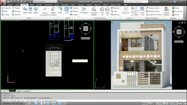 easy & fast 3d house modelling tutorial in autocad смотреть онлайн
