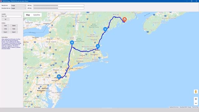 TMS FNC Maps: TTMSFNCRouteCalculator смотреть онлайн