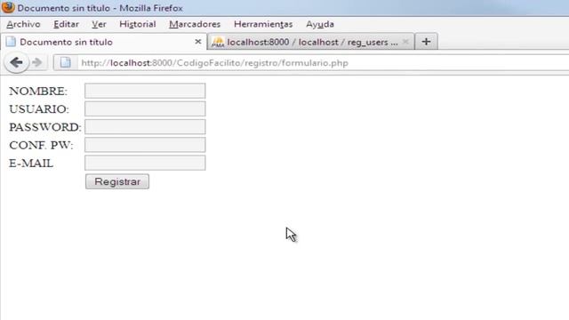 Sistema de Registro de Usuarios en PHP (Parte 1/2) смотреть онлайн