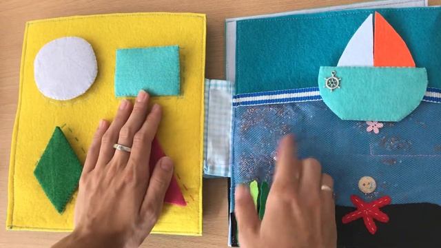 Детская книга из фетра. Мягкая Книга. Машинки, поезд, корабль. смотреть онлайн